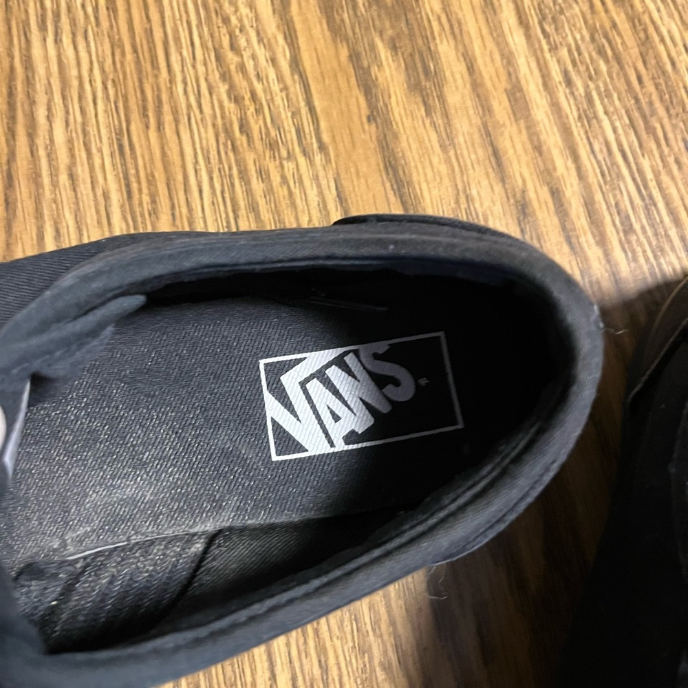 Vans Black Canvas Size 8 Sneakers - Picture 6 of 7